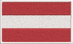 Austria flag embroidery design