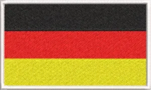 Germany flag embroidery design