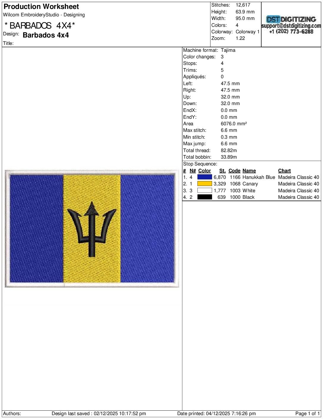 Barbados Flag - Image 3
