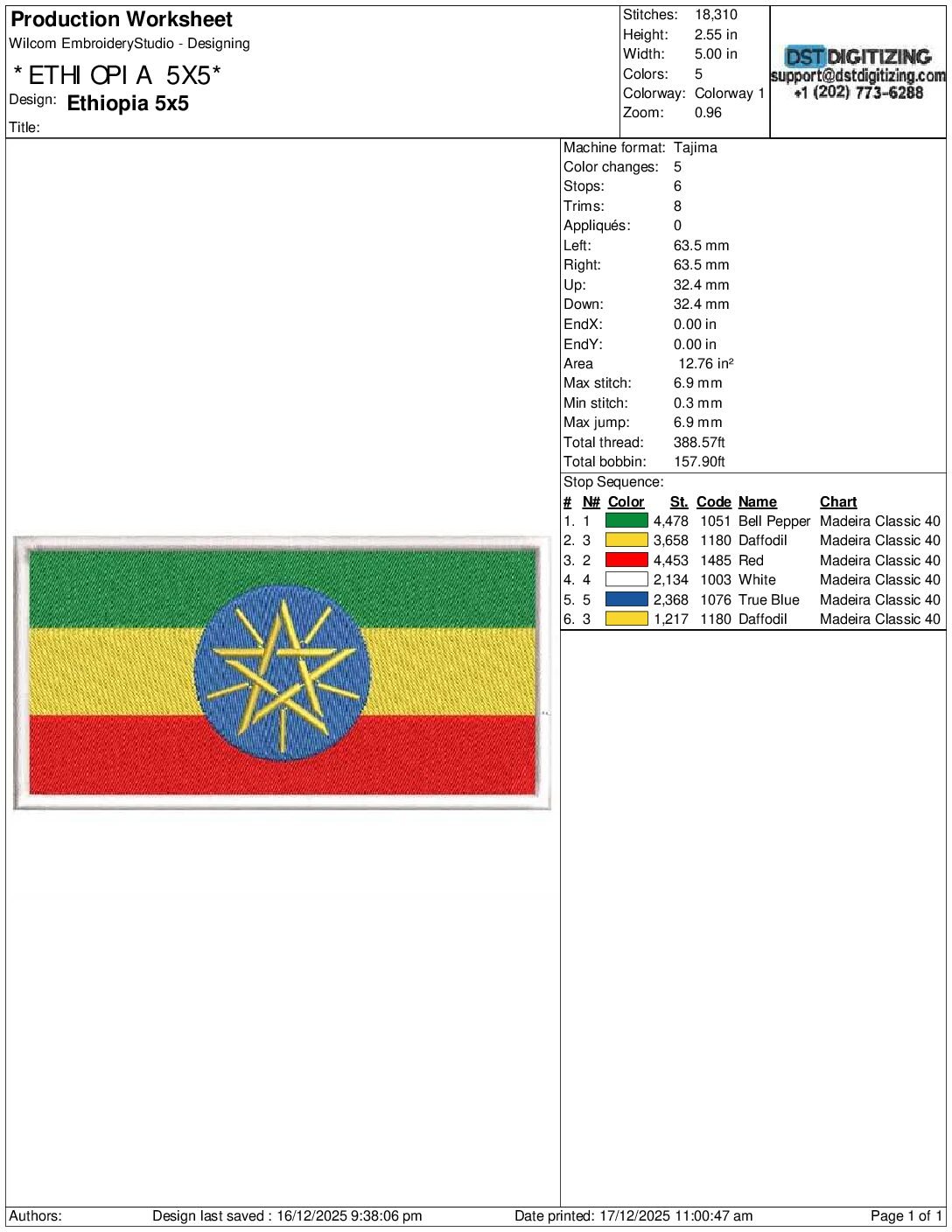 Ethiopia Flag - Image 3